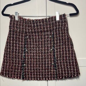 Zara Tweed Mini Skirt